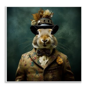 Stupell Industries Rabbit in Vintage Suit Wall Plaque Art - 1 of 4