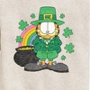 Boys' - Garfield - Rainbow Shamrocks Graphic Long Sleeve Fleece Sweatshirt - 2 of 4