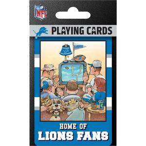 MasterPieces Officially Licensed NFL Detroit Lions Fan Deck Playing Cards - 54 Card Deck - 1 of 4