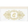 Linum Home Textiles 100% Turkish Cotton MONICA Gold Thread 2PC Embellished Bath Towel Set - 3 of 3