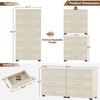 Aheaplus Closet Storage Cabinet 2 Set with 6 Drawers, Night Stand with Storage, 6-Drawers Dressers - 4 of 4