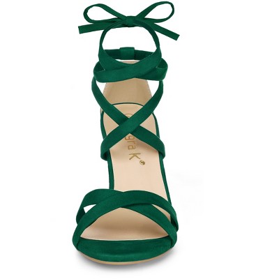 thumbnail image 2 of The Drop Women's Archie Lace-up Strappy Heeled Sandals - Open Toe Fashion Heels 2 of 9