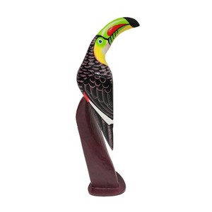 Beachcombers Small Wood Toucan Figure Coastal Beach House Decor Decoration - 1 of 2
