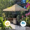 Yescom 8'x8' PU Water Resistance Gazebo Canopy Replacement Top Cover UV30+ for Dual Tier Outdoor Patio Backyard Beige - 3 of 4