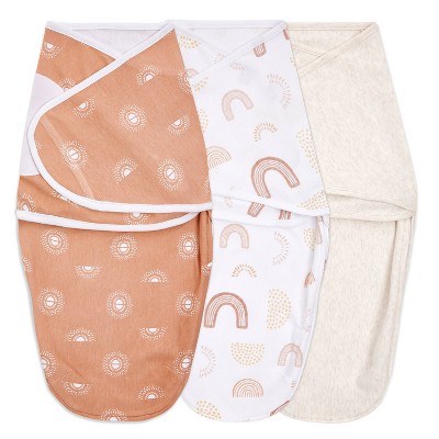 aden + anais Essentials Easy Swaddle Wrap - Keep Rising - 0-3 Months - 3pk
