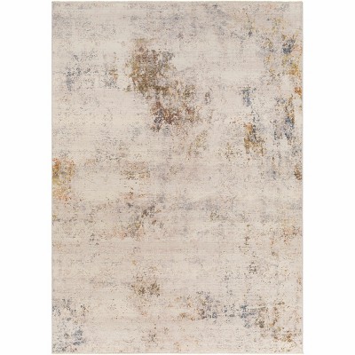 Hauteloom Capulaan Living Room, Bedroom Area Rug - Modern - Blue, Brown, Orange - 7'10" x 10'2"