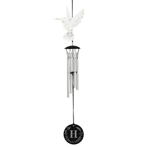 Personalization Mall Flying With Hummingbirds Personalized Initial Wind Chimes - 1 of 1