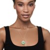 Ross-Simons Jade "Blessing" Circle Pendant in 14kt Yellow Gold Size 1.38 - 2 of 4