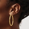 Black Bow Jewelry 2.75mm x 43mm Polished 14k Yellow Gold Domed Round Hoop Earrings - 3 of 4
