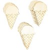 Bright Creations 24 Pieces Unfinished Wood Cutouts for Crafts, Wooden Ice Cream Cone for Home Decor, 2.2 x 3.8 in - 4 of 4