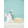 C&F Home 6.5" x 7" Cute Bunny Rabbit w/ Pink Ears Cotton Easter Egg Hunt Gift Basket - 4 of 4
