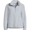 Lands' End Women's Half Zip Cozy High Pile Fleece Pullover - 3 of 4