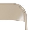Elama 4 Piece for Indoor and Outdoor Metal Folding Chairs in Beige - 4 of 4