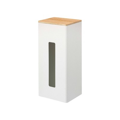 Yamazaki Home - Two-Sided Tissue Case - Steel + Wood