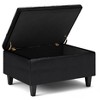 NicBex Faux Leather Storage Ottoman Bench,Storage Ottoman with Tufted Diamond Detail,Modern Storage Bench for Living Room,Bedroom - 2 of 4