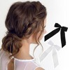 Unique Bargains Fashion Double Ribbon Hair Clips Hairdo Clip 2 Pcs - 3 of 4