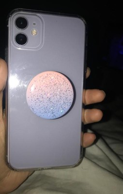 Popsockets Popgrip Cell Phone Grip & Stand - Clear Glitter Silver : Target