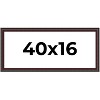 PosterPalooza | Panoramic Linear Brown Picture Frame - UV Acrylic, Foam Board Backing, Hanging Hardware - 2 of 4