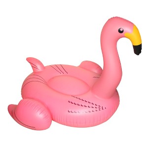 Swimline 78" Water Sports Inflatable Giant Flamingo Swimming Pool 1-Person Ride-On Float Toy - Pink - 1 of 4
