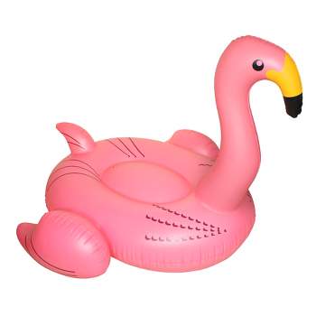 Swimline 78" Water Sports Inflatable Giant Flamingo Swimming Pool 1-Person Ride-On Float Toy - Pink