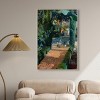 Art Remedy Entrance with Fountain Impresionism Landscape Wall Art Framed - 2 of 4