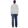 Ashford & Brooks Men's Jersey Knit Long-Sleeve Top and Mink Fleece Bottom Pajama Set - 3 of 4