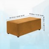 Unique Bargains Stretchy Soft Comfortable Rectangular Foot Stool Cover - 2 of 4