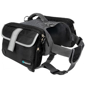 PetAmi Dog Backpack Saddle Bag, Vest Pack for Dogs to Wear, Harness Reflective Safety Side Pockets Leash Hook Camping Hiking Travel - 1 of 4