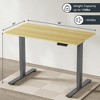 NicBex 48 Inch Electric Standing Desk,Adjustable Height Home Office Desk with Gray Metal Frame for Study Room,Bedroom and Office - 3 of 4