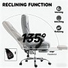 Reclining Office Chair with Footrest and Vibration Zones, Adjustable High Back Desk Chair with Remote and Swivel Base -3irtyhousy - 2 of 4