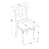 East West Furniture,Napoleon styled chair with wood seat, Set of 2 - 3 of 3