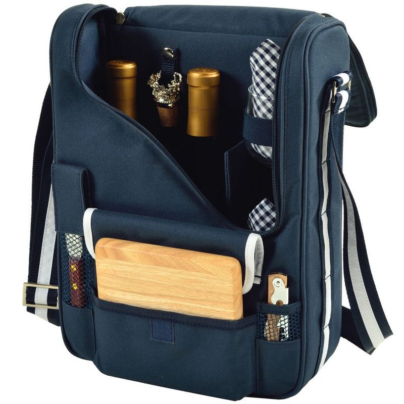 Picnic at Ascot - Wine Carrier Deluxe with Glass Beverage Glasses and Accessories for Two, 1 of 6