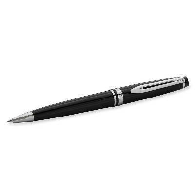 Waterman Expert Black/Chrome Trim Ballpoint Pen Medium Point 1.0 mm Black (S0951800)