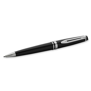Waterman Expert Black/Chrome Trim Ballpoint Pen Medium Point 1.0 mm Black (S0951800) - 1 of 4