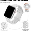 HTUTWOO Braided Weave Bands, Compatible with Apple Watch 38/40/41/42/44/45/46/49mm, Silicone Sport Strap for iWatch Series 10 9 8 7 6 5 Ultra SE - 2 of 4