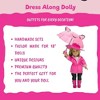 Dress Along Dolly Harley Quinn Inspired Doll Outfit (7pc Set)- Super Hero Clothes & Accessories Compatible w American Girl Doll- Includes Shirt, - 3 of 4