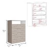 NicBex 4 Drawer Dresser for Bedroom,Mordern Storage Cabinet with Open Shelf for Living Room,Dining Room,Hallway - 3 of 4