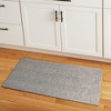 TOWN & COUNTRY BASICS Pax Herringbone Textured Solid Everwash® Washable Area Rug, Low Pile, Non-Slip, Pet & Family Friendly Rug, Grey, 2'11"x4'11" - 2 of 4