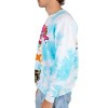 Kirby Pixel Art Front and Back Puff Logo on Splatter Wash Sweatshirt - 2 of 4