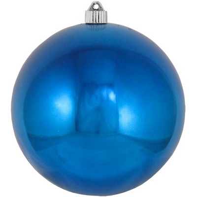 Christmas by Krebs Shiny Balmy Seas Blue Shatterproof Christmas Ball Ornament 8" (200mm)