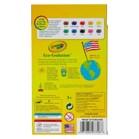 Crayola® Markers Fine Line 10ct Classic