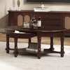 NicBex Farmhouse Storage Coffee Table, 2-Tier Design with Half Open Compartment, Rustic Side Table for Living Room Bedroom - 2 of 4