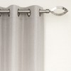 Evideco French Home Goods Adjustable Single Curtain Rod 50"-82" with Decorative Finials and Brackets, Available in Silver Matte or Chrome Finish - 4 of 4