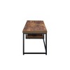 Bob TV Stand for TVs up to 59" Weathered Oak/Black Metal Finish - Acme Furniture: Sturdy Console for Television Display - 3 of 4