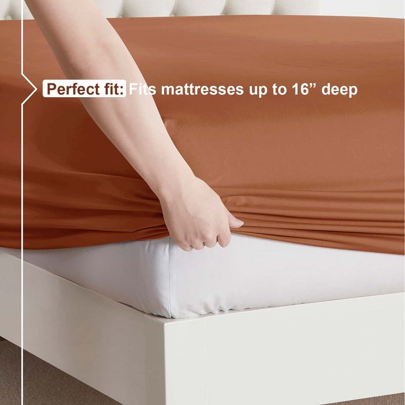 Nestl Double Brushed Microfiber Bed Sheet Set, 4 of 9