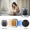 ZAFRO Small Space Heater Electric Portable Heater Fan for Home&Office Ceramic Fan Heaters with Adjustable Thermostat, 750W/1500W (8.1 Inch, Silver) - 2 of 4