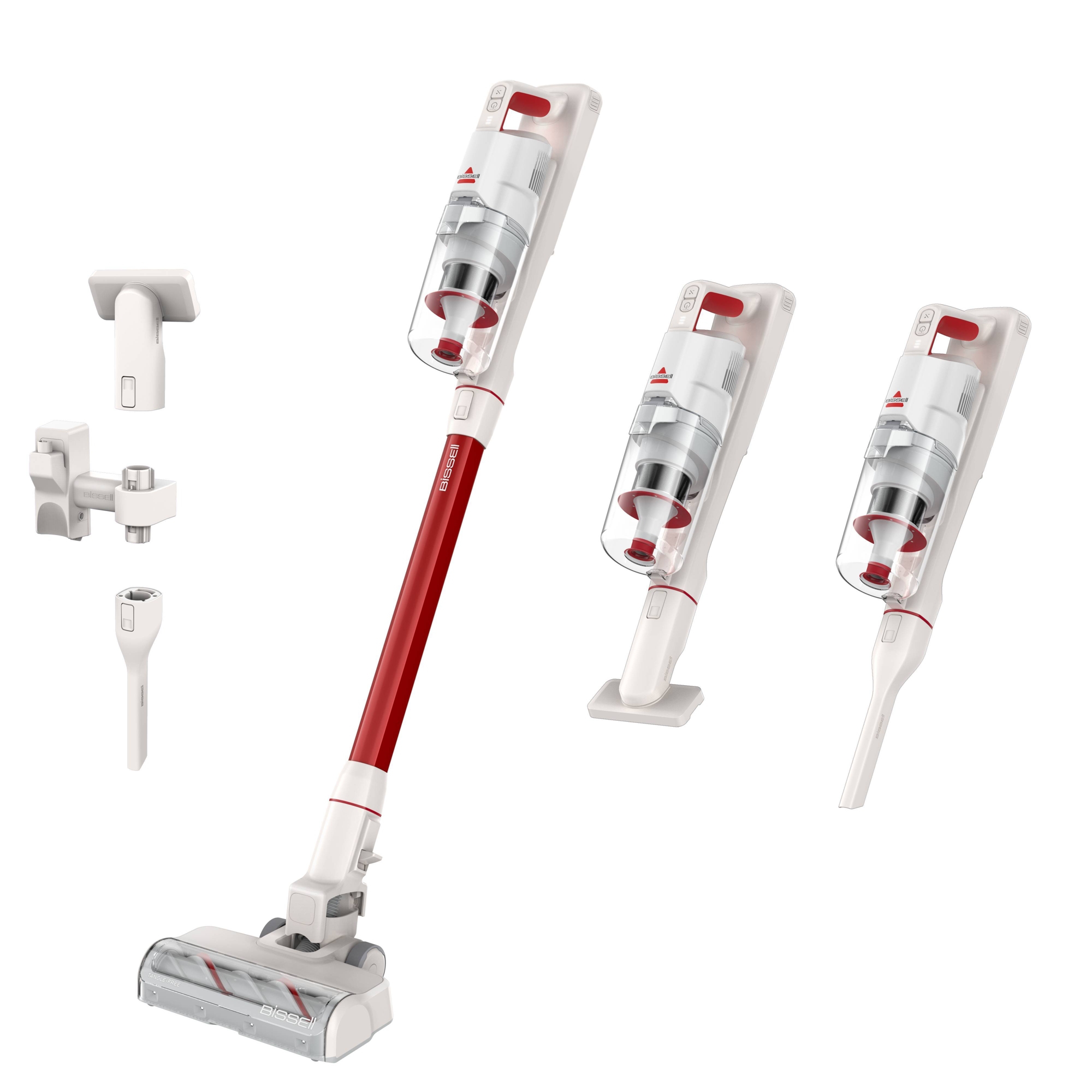 BISSELL PowerClean Swivel Head Cordless Stick Vacuum 4342 10.5" Cleaning Path White