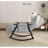 CAVINAS Velvet Glider Rocking Chair with Adjustable High Backres and Footrest,Upholstered Rocking Chairs,Nursery Accent Chair for Bedroom - 4 of 4