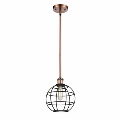 Lake Placid - 1 Light Stem Hung Pendant In Industrial Style-10.25 Inches Tall and 8 Inches Wide