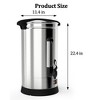 Whizmax 60 Cup Premium Commercial Coffee Maker, Premium Stainless Steel,Large Coffee Dispenser for Quick Brewing, Water Level Indicator Display - image 3 of 4